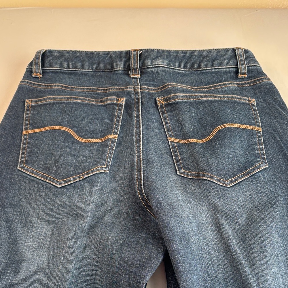 Talbots petite stretch Dark Blue Flare Jeans - Picture 4 of 5